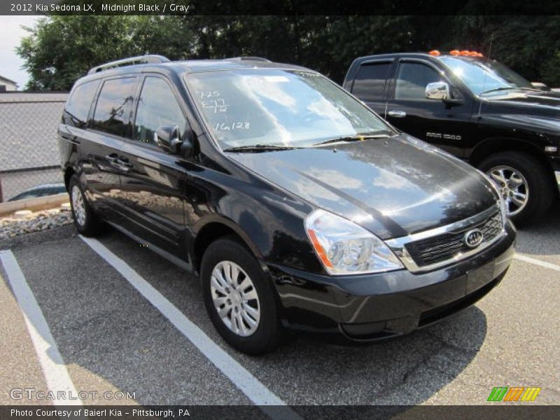 Midnight Black / Gray 2012 Kia Sedona LX