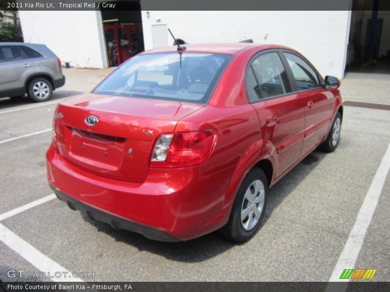 Tropical Red / Gray 2011 Kia Rio LX