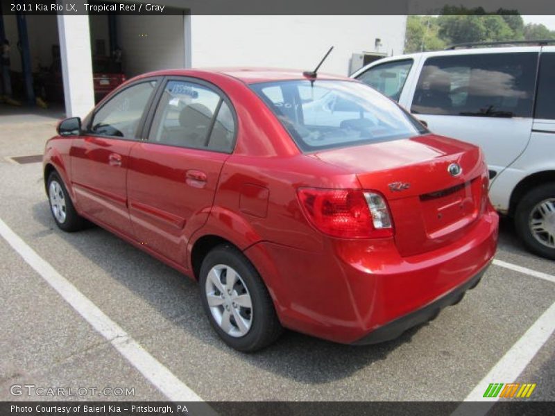 Tropical Red / Gray 2011 Kia Rio LX