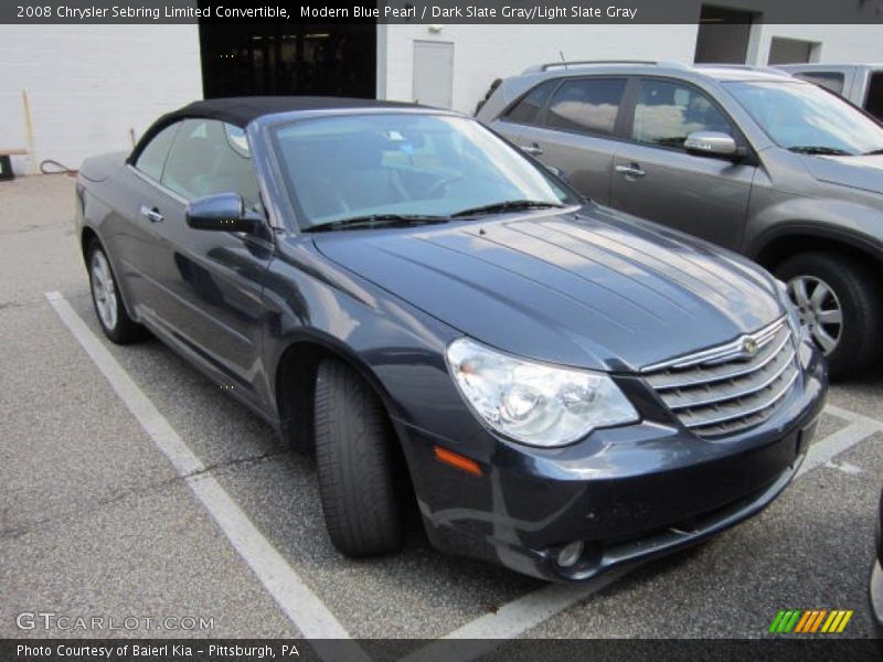 Modern Blue Pearl / Dark Slate Gray/Light Slate Gray 2008 Chrysler Sebring Limited Convertible