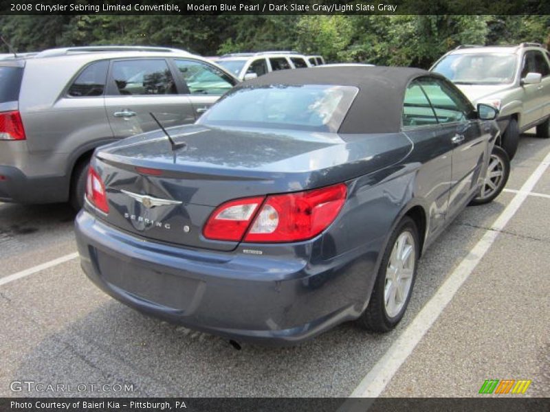 Modern Blue Pearl / Dark Slate Gray/Light Slate Gray 2008 Chrysler Sebring Limited Convertible
