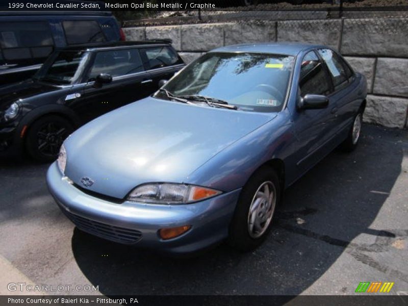 Medium Opal Blue Metallic / Graphite 1999 Chevrolet Cavalier Sedan