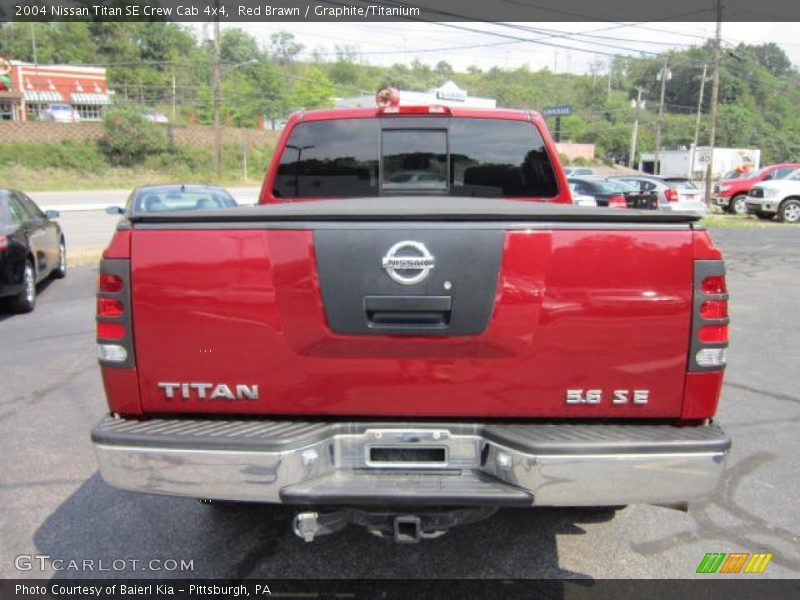 Red Brawn / Graphite/Titanium 2004 Nissan Titan SE Crew Cab 4x4