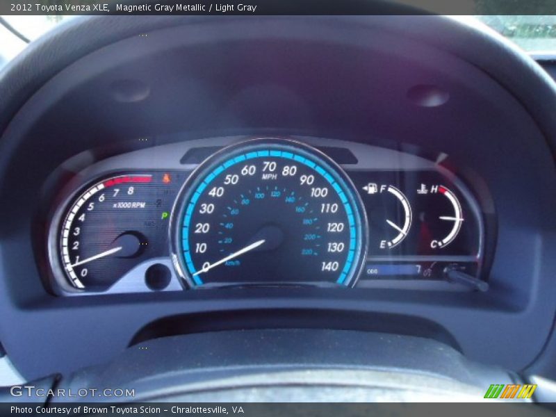 Magnetic Gray Metallic / Light Gray 2012 Toyota Venza XLE
