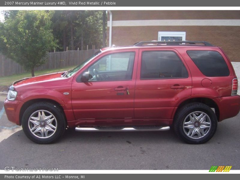 Vivid Red Metallic / Pebble 2007 Mercury Mariner Luxury 4WD