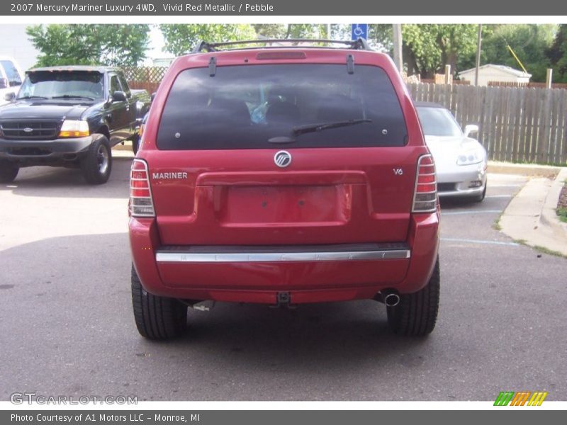 Vivid Red Metallic / Pebble 2007 Mercury Mariner Luxury 4WD