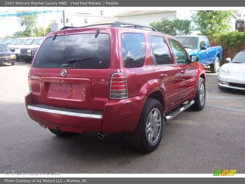 Vivid Red Metallic / Pebble 2007 Mercury Mariner Luxury 4WD