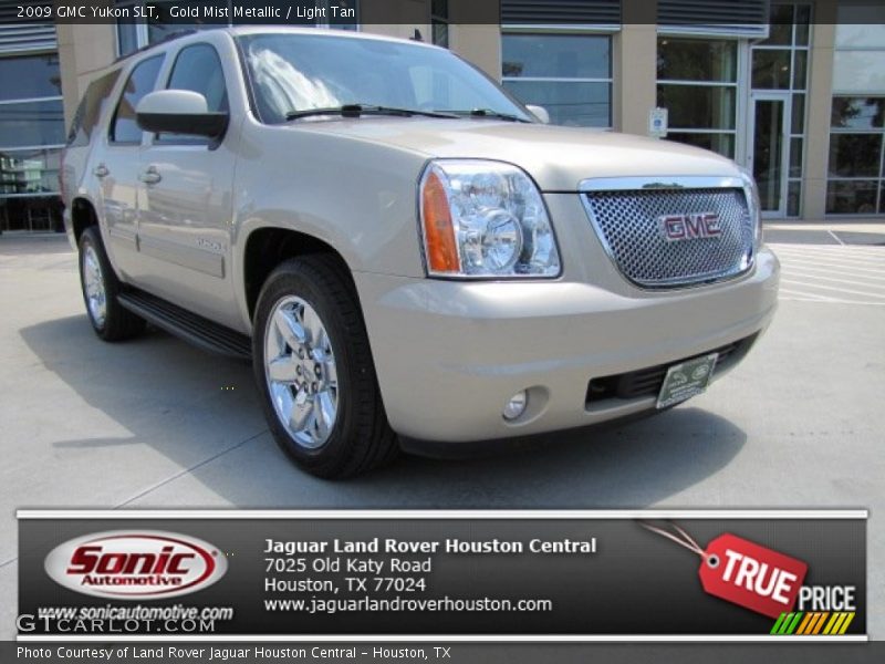 Gold Mist Metallic / Light Tan 2009 GMC Yukon SLT