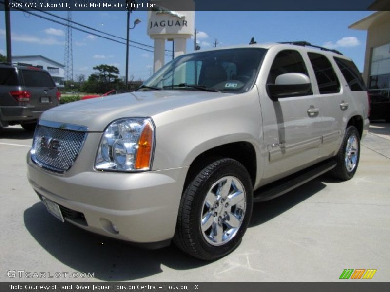 Gold Mist Metallic / Light Tan 2009 GMC Yukon SLT