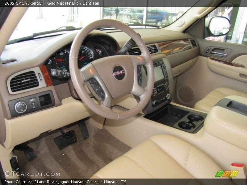 Gold Mist Metallic / Light Tan 2009 GMC Yukon SLT