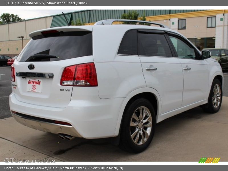 Snow White Pearl / Black 2011 Kia Sorento SX V6