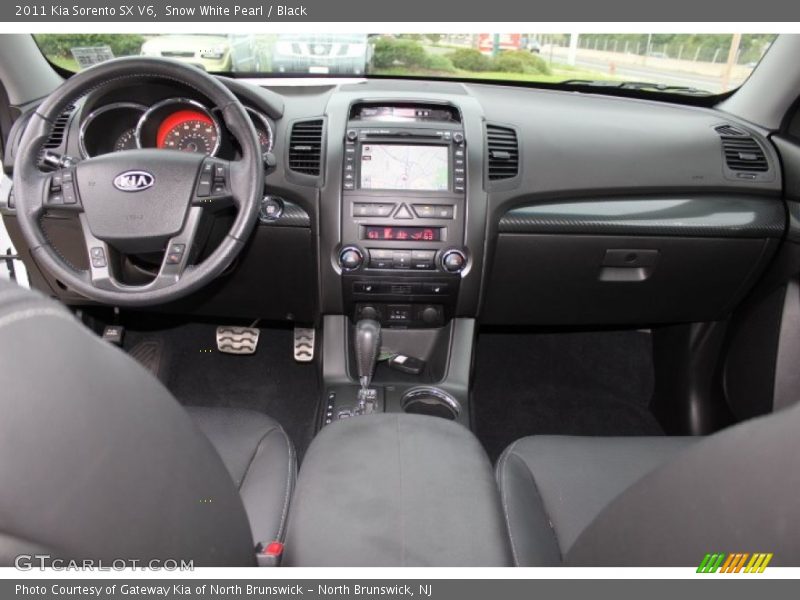 Snow White Pearl / Black 2011 Kia Sorento SX V6