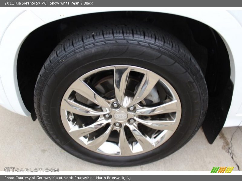 Snow White Pearl / Black 2011 Kia Sorento SX V6