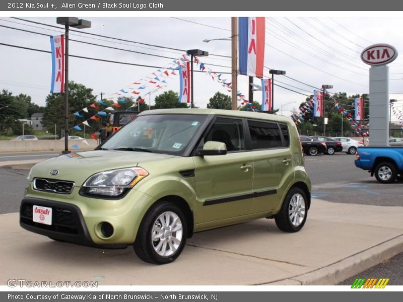 Alien Green / Black Soul Logo Cloth 2012 Kia Soul +