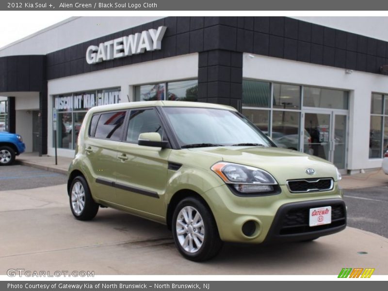 Alien Green / Black Soul Logo Cloth 2012 Kia Soul +