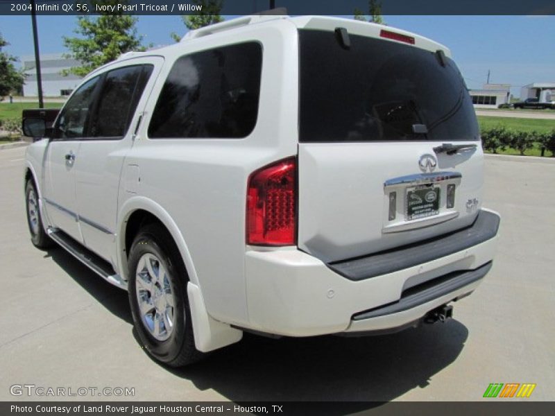 Ivory Pearl Tricoat / Willow 2004 Infiniti QX 56