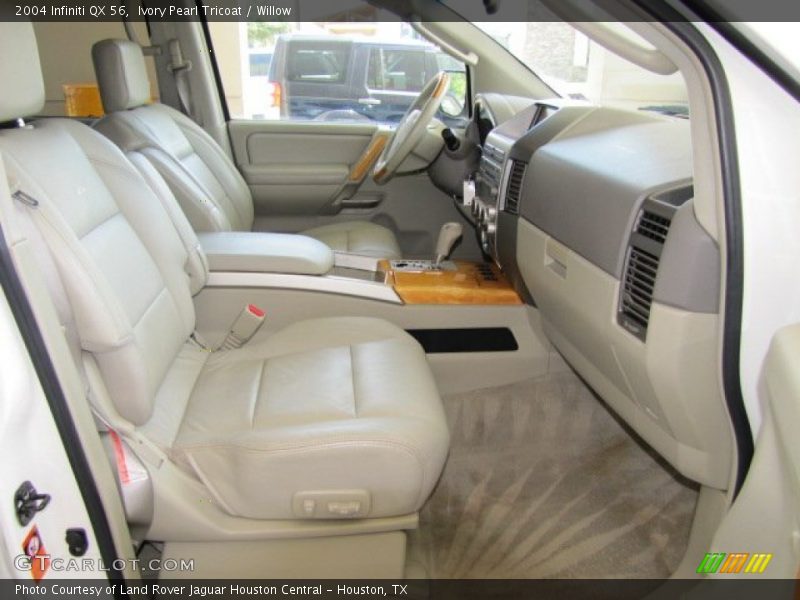 Ivory Pearl Tricoat / Willow 2004 Infiniti QX 56