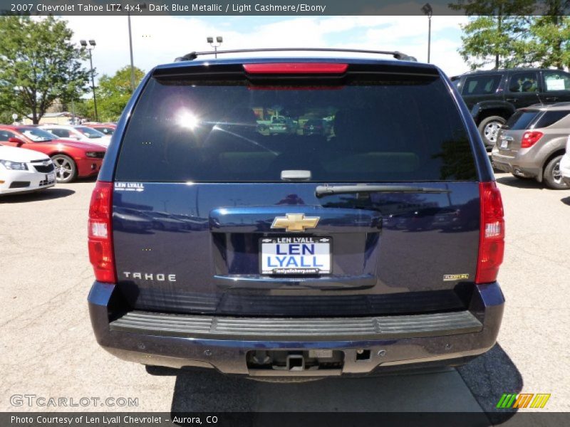 Dark Blue Metallic / Light Cashmere/Ebony 2007 Chevrolet Tahoe LTZ 4x4