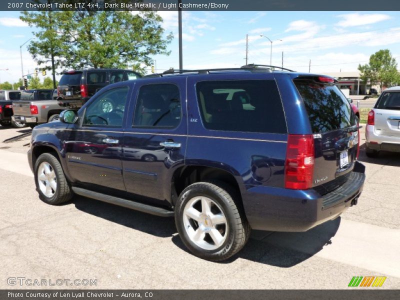 Dark Blue Metallic / Light Cashmere/Ebony 2007 Chevrolet Tahoe LTZ 4x4