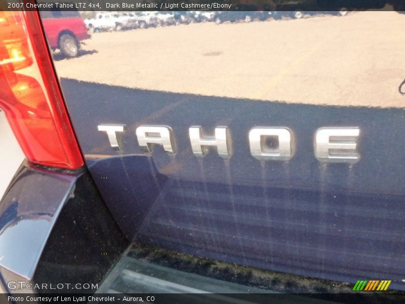 Dark Blue Metallic / Light Cashmere/Ebony 2007 Chevrolet Tahoe LTZ 4x4