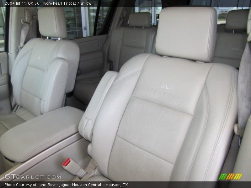 Ivory Pearl Tricoat / Willow 2004 Infiniti QX 56