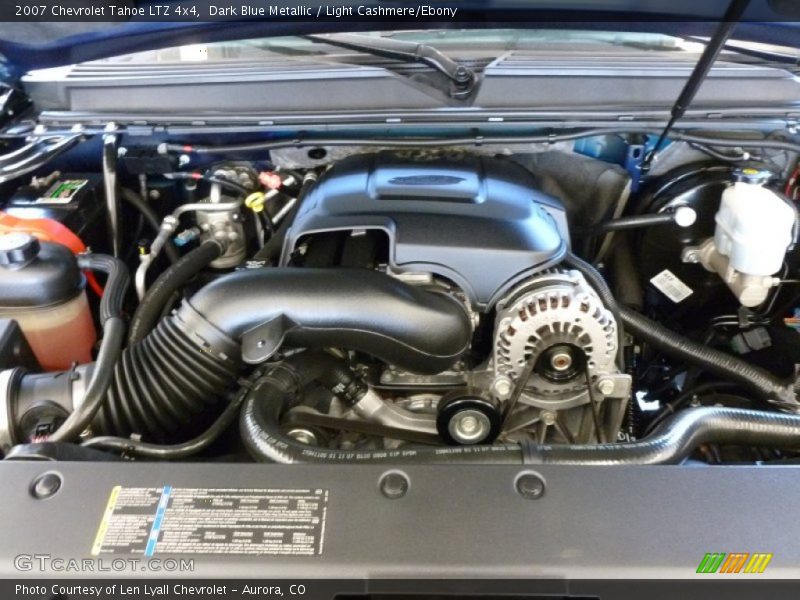 Dark Blue Metallic / Light Cashmere/Ebony 2007 Chevrolet Tahoe LTZ 4x4