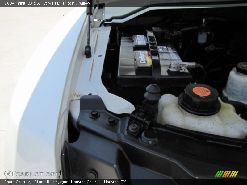 Ivory Pearl Tricoat / Willow 2004 Infiniti QX 56