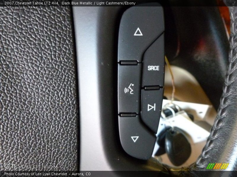 Dark Blue Metallic / Light Cashmere/Ebony 2007 Chevrolet Tahoe LTZ 4x4
