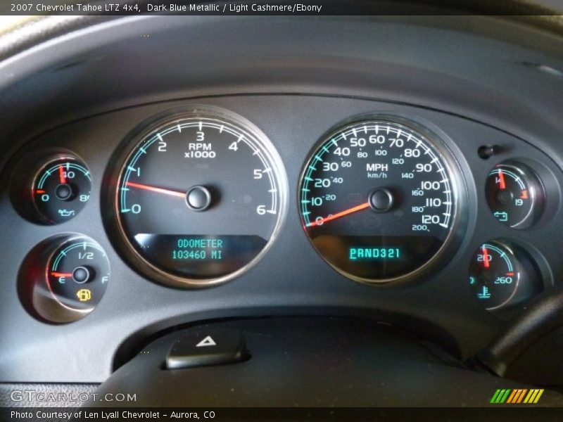 Dark Blue Metallic / Light Cashmere/Ebony 2007 Chevrolet Tahoe LTZ 4x4