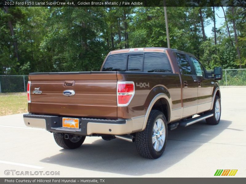 Golden Bronze Metallic / Pale Adobe 2012 Ford F150 Lariat SuperCrew 4x4