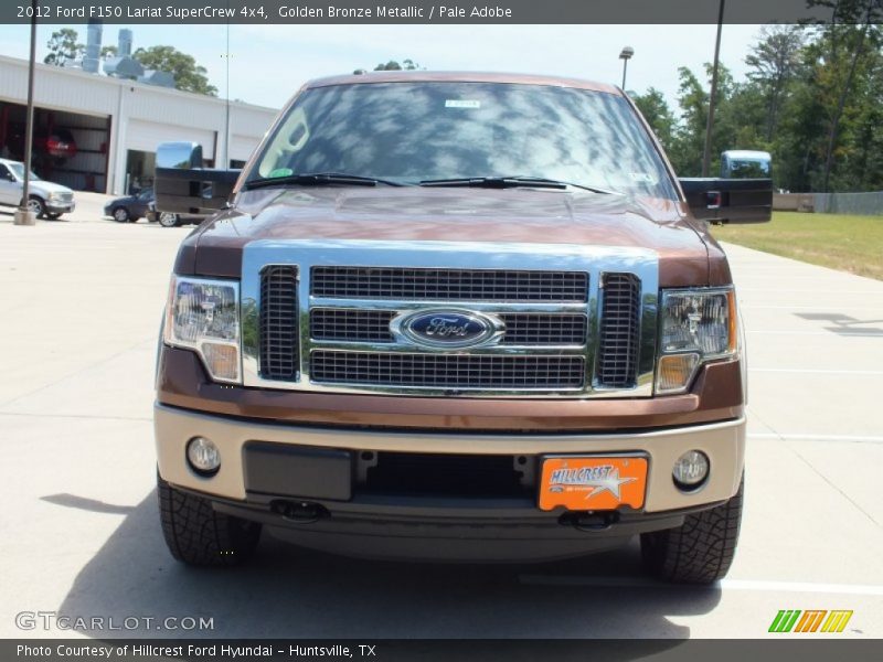 Golden Bronze Metallic / Pale Adobe 2012 Ford F150 Lariat SuperCrew 4x4