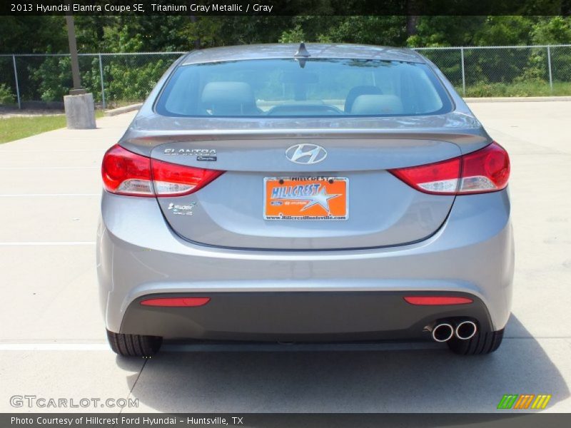 Titanium Gray Metallic / Gray 2013 Hyundai Elantra Coupe SE