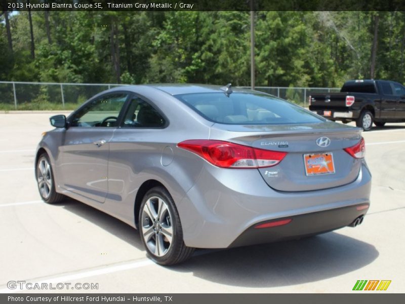 Titanium Gray Metallic / Gray 2013 Hyundai Elantra Coupe SE