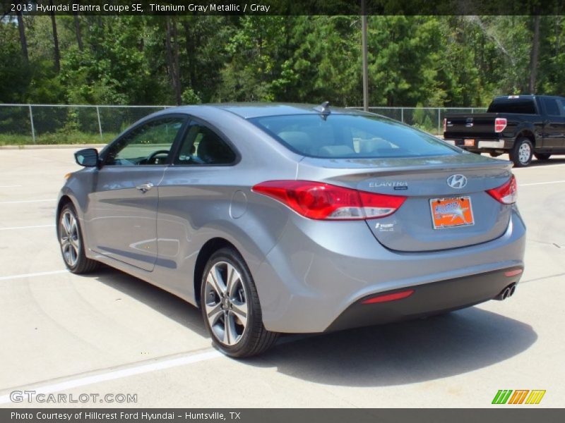 Titanium Gray Metallic / Gray 2013 Hyundai Elantra Coupe SE