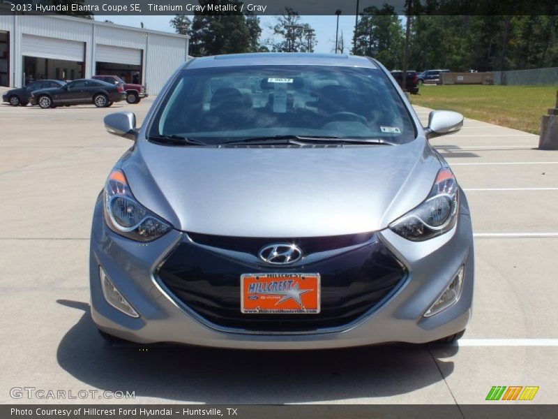 Titanium Gray Metallic / Gray 2013 Hyundai Elantra Coupe SE