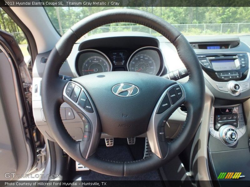 Titanium Gray Metallic / Gray 2013 Hyundai Elantra Coupe SE