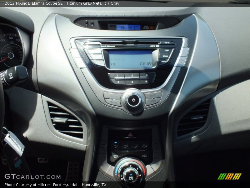 Titanium Gray Metallic / Gray 2013 Hyundai Elantra Coupe SE