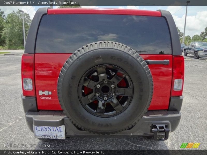 Victory Red / Ebony Black 2007 Hummer H3 X