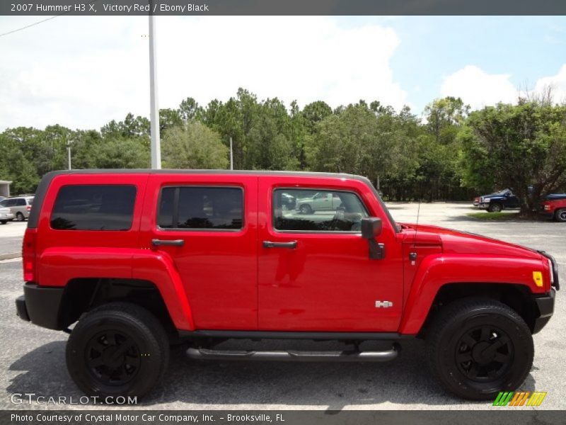 Victory Red / Ebony Black 2007 Hummer H3 X