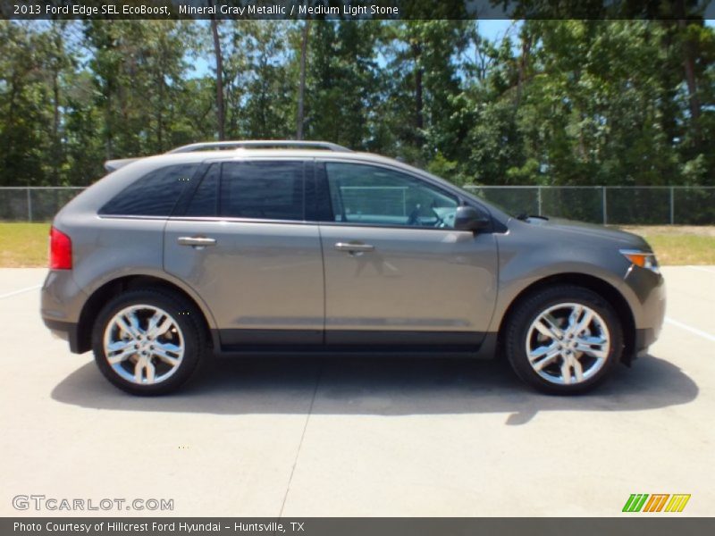 Mineral Gray Metallic / Medium Light Stone 2013 Ford Edge SEL EcoBoost