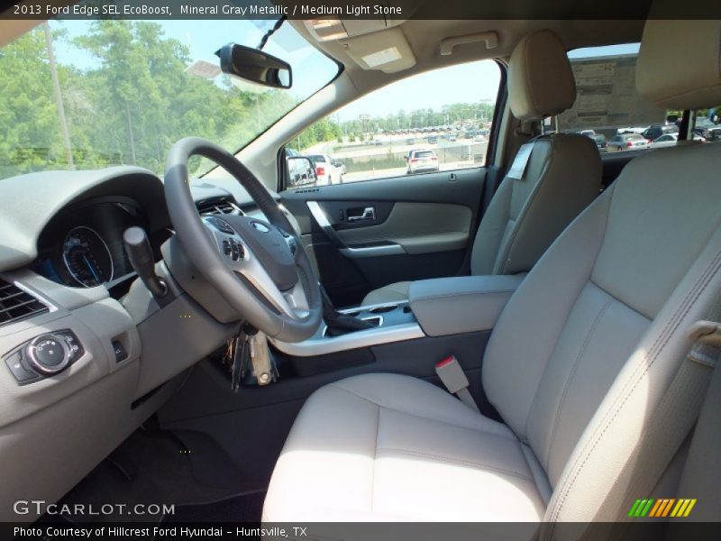 Mineral Gray Metallic / Medium Light Stone 2013 Ford Edge SEL EcoBoost
