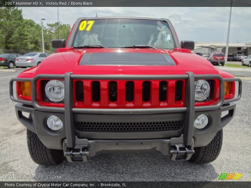 Victory Red / Ebony Black 2007 Hummer H3 X