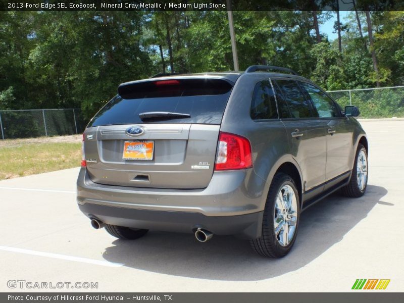 Mineral Gray Metallic / Medium Light Stone 2013 Ford Edge SEL EcoBoost