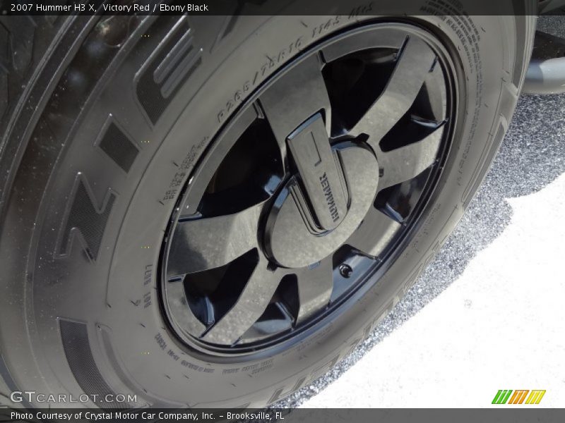 Victory Red / Ebony Black 2007 Hummer H3 X