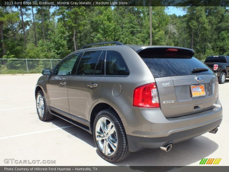Mineral Gray Metallic / Medium Light Stone 2013 Ford Edge SEL EcoBoost