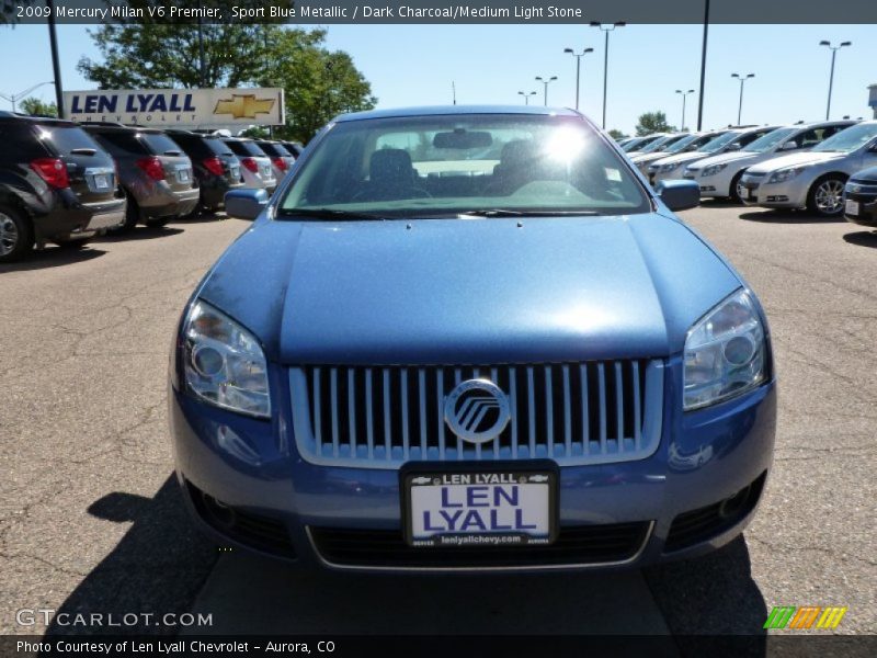 Sport Blue Metallic / Dark Charcoal/Medium Light Stone 2009 Mercury Milan V6 Premier