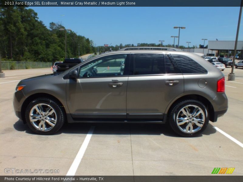 Mineral Gray Metallic / Medium Light Stone 2013 Ford Edge SEL EcoBoost