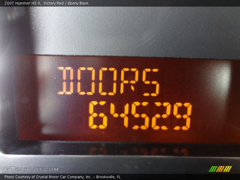 Victory Red / Ebony Black 2007 Hummer H3 X