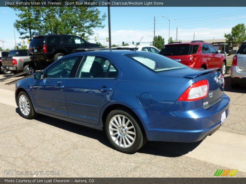 Sport Blue Metallic / Dark Charcoal/Medium Light Stone 2009 Mercury Milan V6 Premier