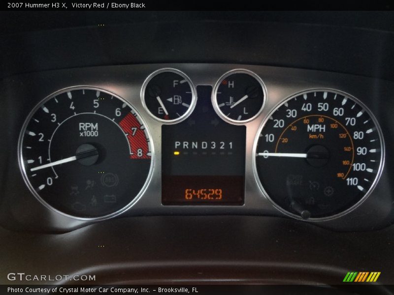 Victory Red / Ebony Black 2007 Hummer H3 X